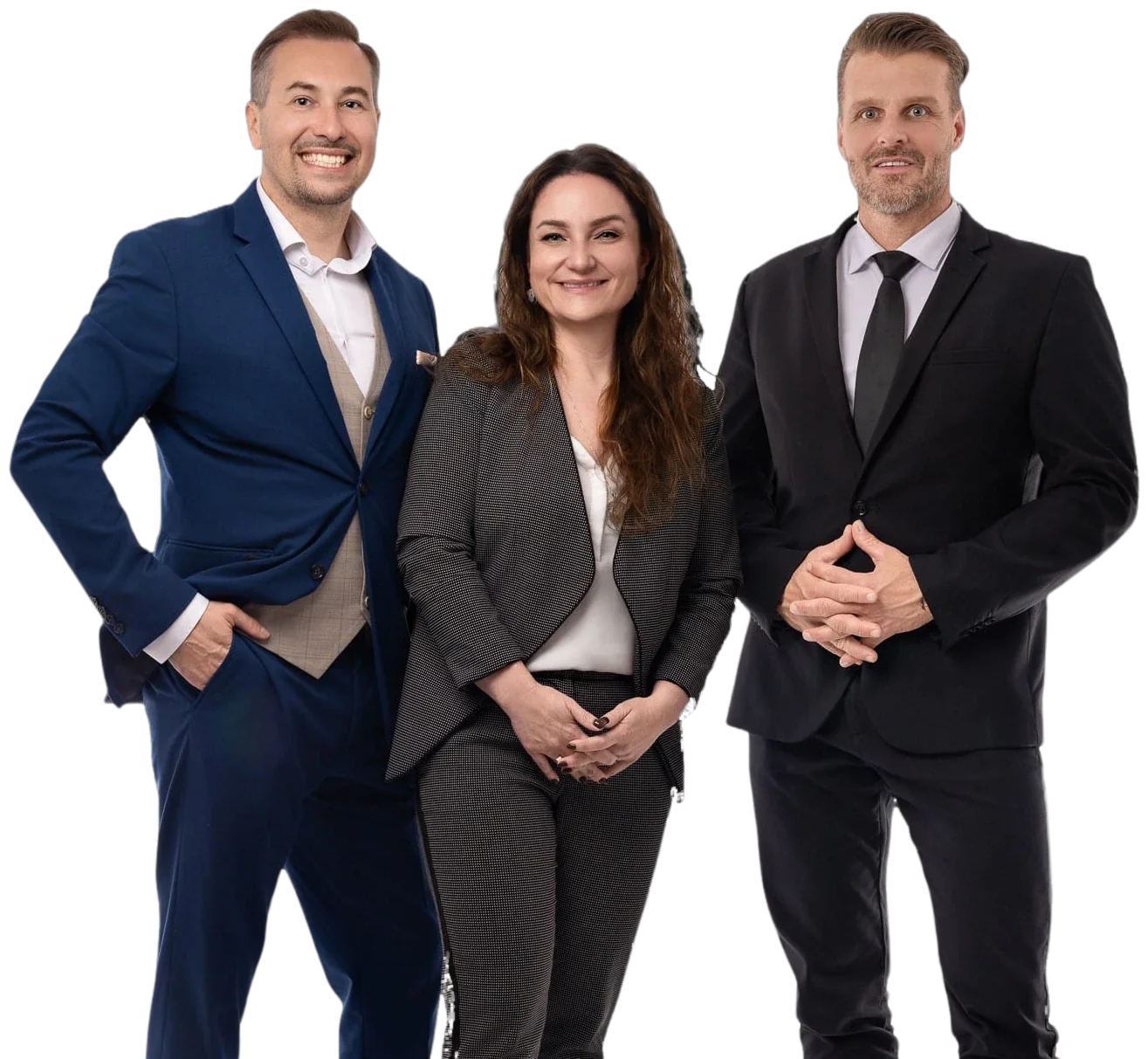 De drie vennoten van START2INVEST: Marcin Poplawski, Ewelina Palak-Poplawski en Krzysztof Palka